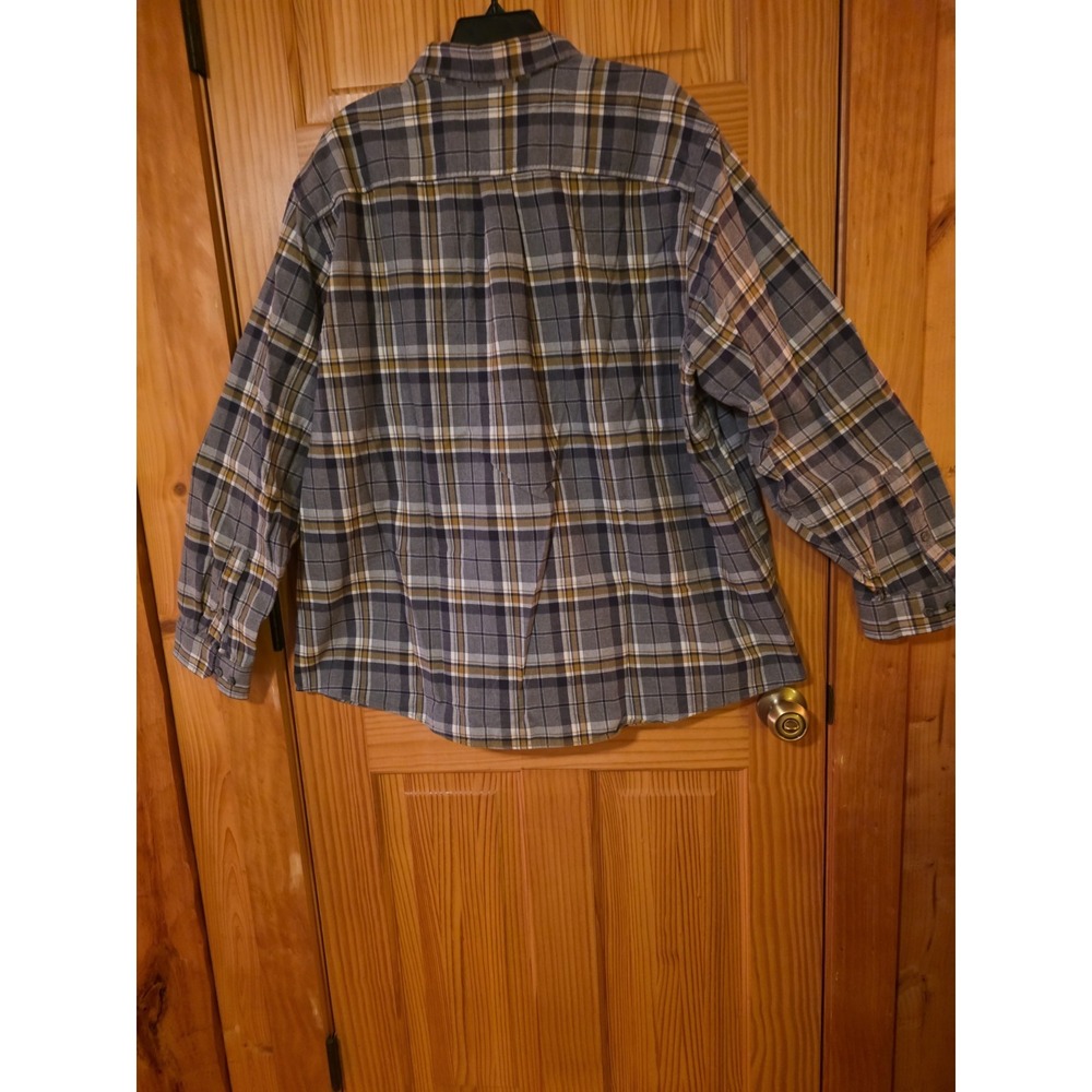eddie bauer flannel shirt mens xxl - Picture 4 of 8